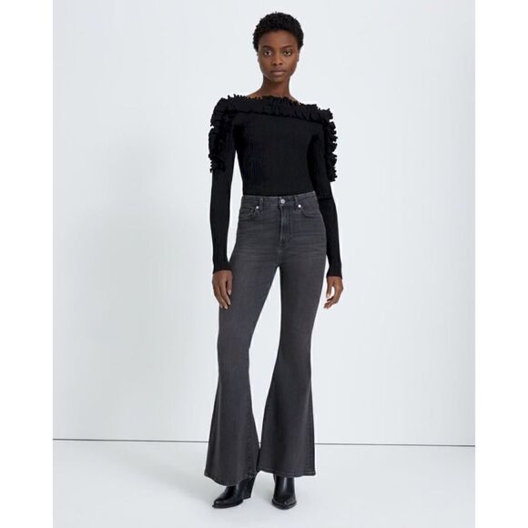 NWT 7 for All Mankind 7FAM Ultra High Rise Mega Flare Jean in Belle, Size 26 - Picture 1 of 11
